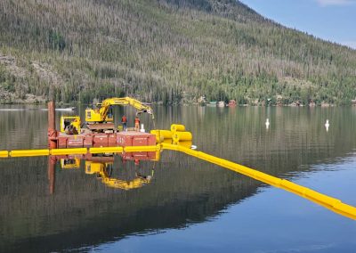 East Troublesome Fire Debris Boom Installation